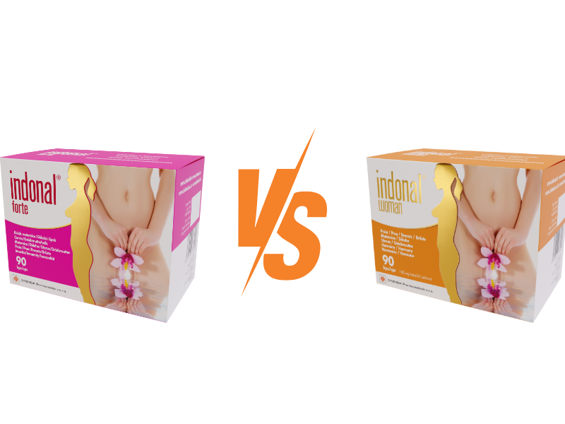 Der Unterschied zwischen Indonal Forte und Indonal Woman liegt in der Zusammensetzung, dem Preis und der Verpackung.